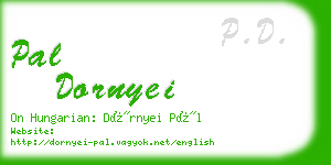 pal dornyei business card